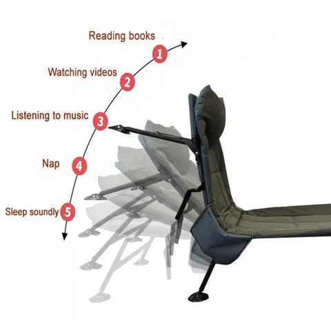 كرسي الأسترخاء والنوم القابل للطي والحمل ذات الثبات القوي
